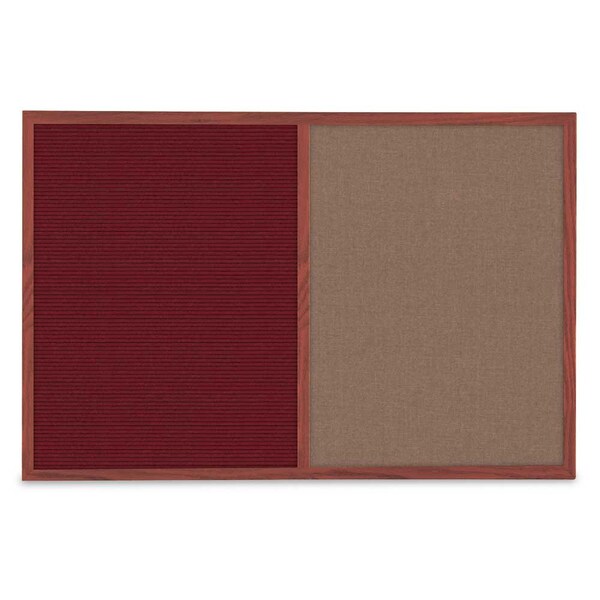 Slim Style Indoor Enclosed Corkboard, 36